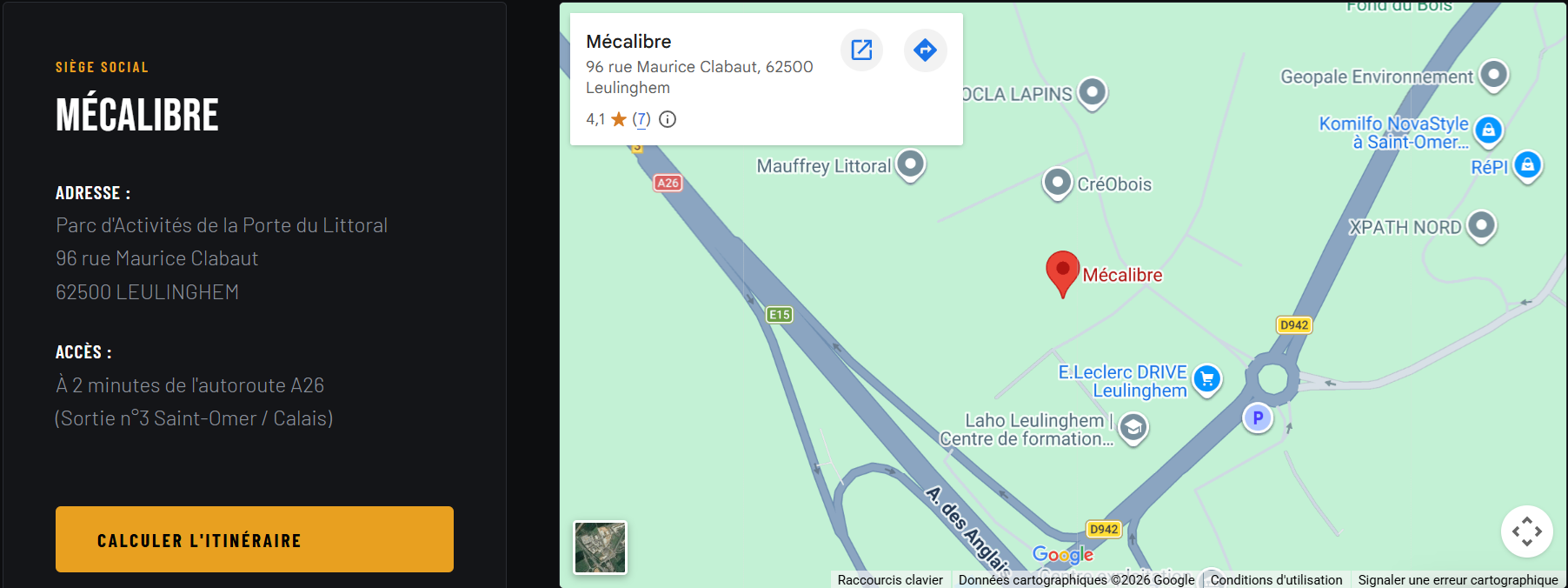 Aperçu carte